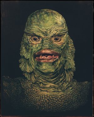 Ben Chapman - El Monstruo de la Laguna Negra - Pintura Óleo