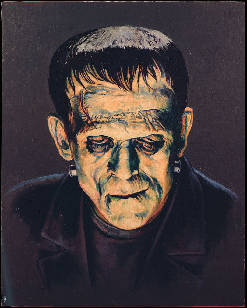 Boris Karloff - Frankenstein - Pintura Ã“leo - Vicente Amposta