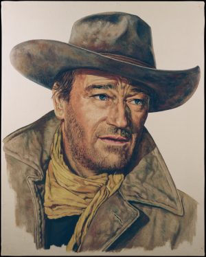 John Wayne - The Searchers - Pintura Ã“leo - Vicente Amposta